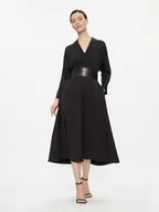 Sukienki - Imperial Sukienka codzienna AAFZGEU Czarny Relaxed Fit - miniaturka - grafika 1
