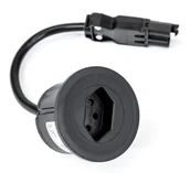 Przedłużacze i rozgałęźniki - Bachmann PIX rozgałęziacz 0,2 m 1 x gniazdo sieciowe  Czarny - miniaturka - grafika 1