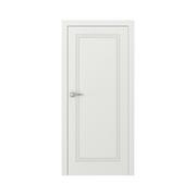 Drzwi wewnętrzne - Skrzydło drzwiowe pełne bezprzylgowe Vector U Białe 80 Prawe Porta - miniaturka - grafika 1