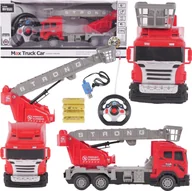 Zabawki zdalnie sterowane - ProNice Ciężarówka Strażacka Zdalnie Sterowana RC Efekty Świetlne Ruchome Części - miniaturka - grafika 1