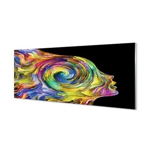 Panel szklany + klej Kobieta kolorowy obraz 125x50 cm - Obrazy i zdjęcia na płótnie - miniaturka - grafika 1