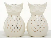 Ozdoby bożonarodzeniowe - Latarenka ceramiczna sowa Jacinda wzór do wyboru) - miniaturka - grafika 1