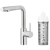 Baterie kuchenne - KFA Armatura DUERO PURE BASIC PULL-OUT 6623-114-22 Inox Stal nierdzewna - miniaturka - grafika 1