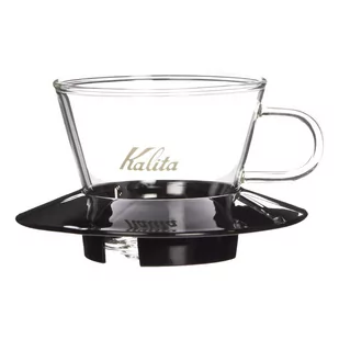 Kalita Dripper szklany Kalita Wave #155 (Black) Wave #155 Glass Dripper black Wave - Zaparzacze i kawiarki - miniaturka - grafika 1