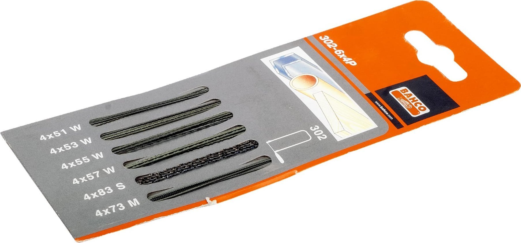 Bahco Brzeszczoty do pił włosowych 302 i 502 zestaw 6 rodzajów BAHCO