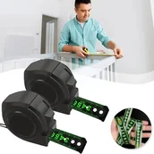 Poziomice, łaty, miary - Samoblokująca taśma miernicza stalowa (2 sztuki) - Czarna fluorescencyjna linijka - Wysoka precyzja, grubość, odporność na wstrząsy i zużycie - 5 m p - miniaturka - grafika 1