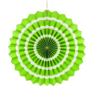 Dekoracje domu - GODAN Rozeta wisząca "3 paski", zielona, 40 cm - miniaturka - grafika 1