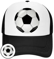 Czapki i chusty sportowe męskie - CZAPKA Z DASZKIEM PIŁKA NOŻNA DLA DZIECI SIATKA CZARNA BEJSBOLÓWKA - miniaturka - grafika 1
