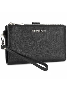 MICHAEL Michael Kors Duży Portfel Damski Wristlets 32T7GAFW4L Czarny - Portfele - miniaturka - grafika 1