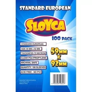 Baldar Koszulki Standard European 59x92mm (100szt) SLOYCA - Akcesoria do gier planszowych - miniaturka - grafika 1