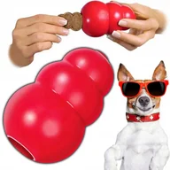 Zabawki dla psów - ZABAWKA TYPU KONG GRYZAK DLA PSA NA PRZYSMAKI GUMA SPOWOLNIAJĄCA JEDZENIE - miniaturka - grafika 1