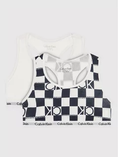 Biustonosze dla dziewczynek - Calvin Klein Underwear Komplet 2 biustonoszy G80G800480 Biały - grafika 1