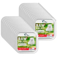 Mokra karma dla psów - Vetexpert Raw Paleo Pate Mini Puppy Beef 24x150g - wołowina tacka - miniaturka - grafika 1