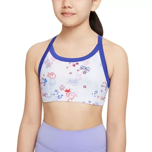 Biustonosz sportowy dla dziewcząt Nike Dri-FIT Indy Clash DQ8927 - Bielizna sportowa damska - miniaturka - grafika 1