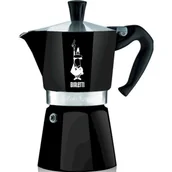 Zaparzacze i kawiarki - Bialetti 4953 zaparzacz do espresso ""Moka Express"" na 6 filiżanek w kolorze aluminium, czarna, 30 x 20 x 15 cm 04-4953 - miniaturka - grafika 1