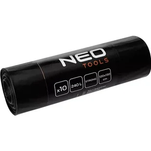 Worki na śmieci NEO TOOLS 15-989 240 L (10 sztuk) Czarny - Worki na śmieci - miniaturka - grafika 1