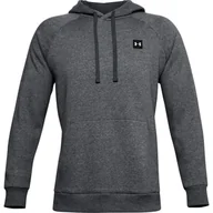 Bluzy sportowe męskie - Bluza męska Under Armour  Rival Fleece Hoodie Hallo grey M - miniaturka - grafika 1