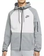 Bluzy męskie - Bluza Sportowa Męska Nike z kapturem rozpinana szara DR8910-084 r. XL - miniaturka - grafika 1