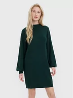 Sukienki - Vero Moda Sukienka dzianinowa Nancy 10249116 Zielony Relaxed Fit - miniaturka - grafika 1