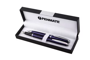 PENMATE Komplet długopis + pióro wieczne Penmate virtuo niebieski - Zestawy piśmiennicze - miniaturka - grafika 1