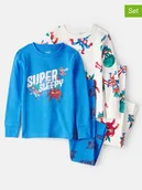 Piżamy chłopięce - carter's Piżamy (2 szt.) w kolorze biało-niebieskim ze wzorem - miniaturka - grafika 1