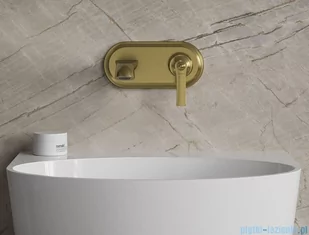 Omnires Armance bateria umywalkowa podtynkowa mosiądz szczotkowany AM5215BSB - Baterie umywalkowe - miniaturka - grafika 3