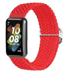 Opaska pasek bransoletka NYLON LOOP Huawei Band 8 / Band 9 czerwona - Akcesoria do smartwatchy - miniaturka - grafika 1