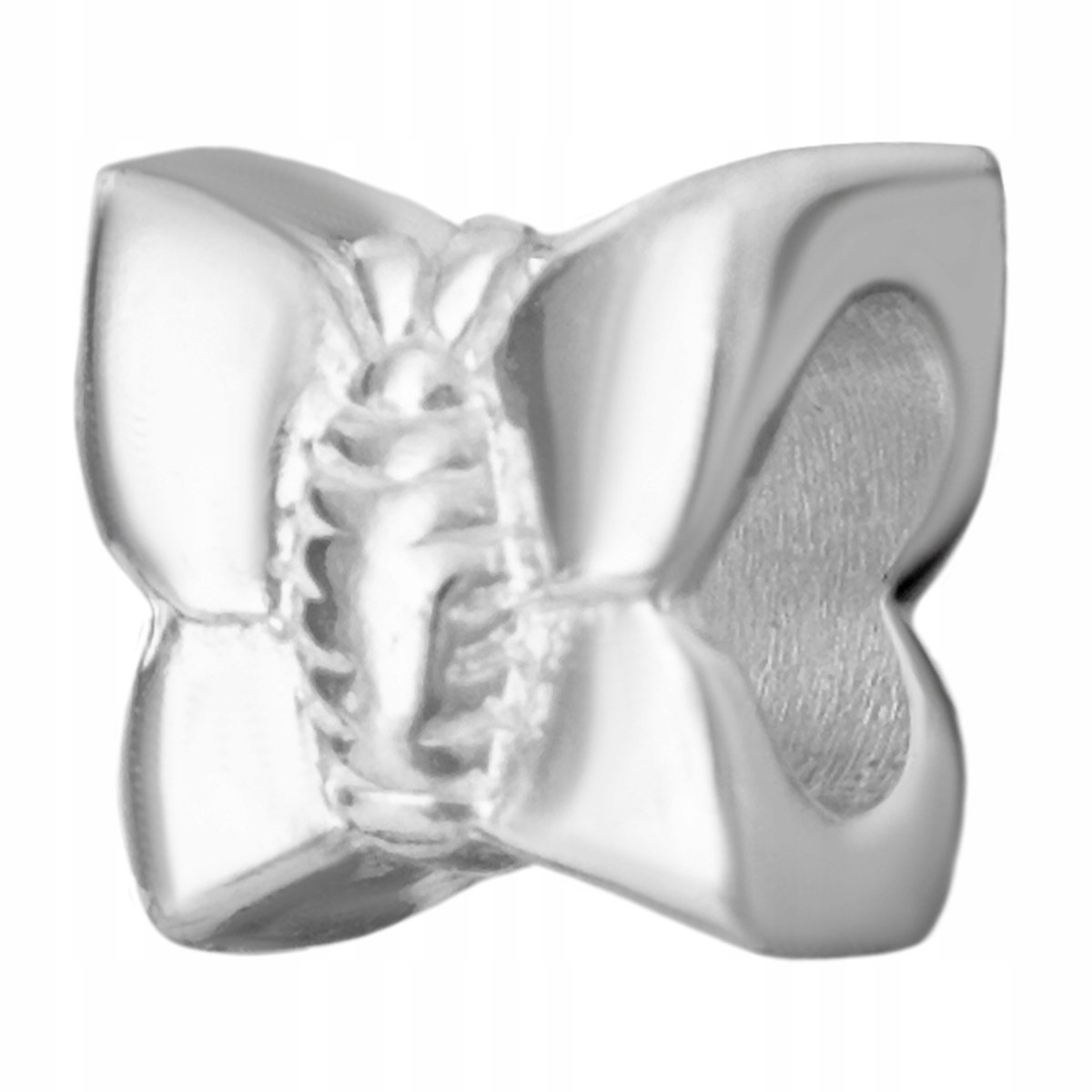 Charms Srebrny Koralik z Motylem Butterfly Motyl Motylek SREBRO 925