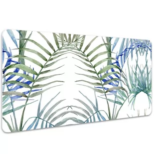 Duża podkładka na biurko Tropikalne liście 100x50cm, Dywanomat - Podkładki na biurko - miniaturka - grafika 1