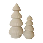 Ozdoby bożonarodzeniowe - Choinka ceramiczna 19,3 cm biały - miniaturka - grafika 1