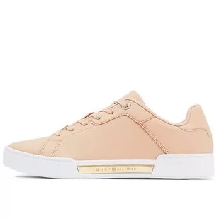 Buty Tommy Hilfiger Court Sneakers FW0FW07116-TRY - różowe - Buty sportowe damskie - miniaturka - grafika 3