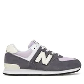 Buty dla dziewczynek - Sneakersy New Balance G57436O Szary - miniaturka - grafika 1