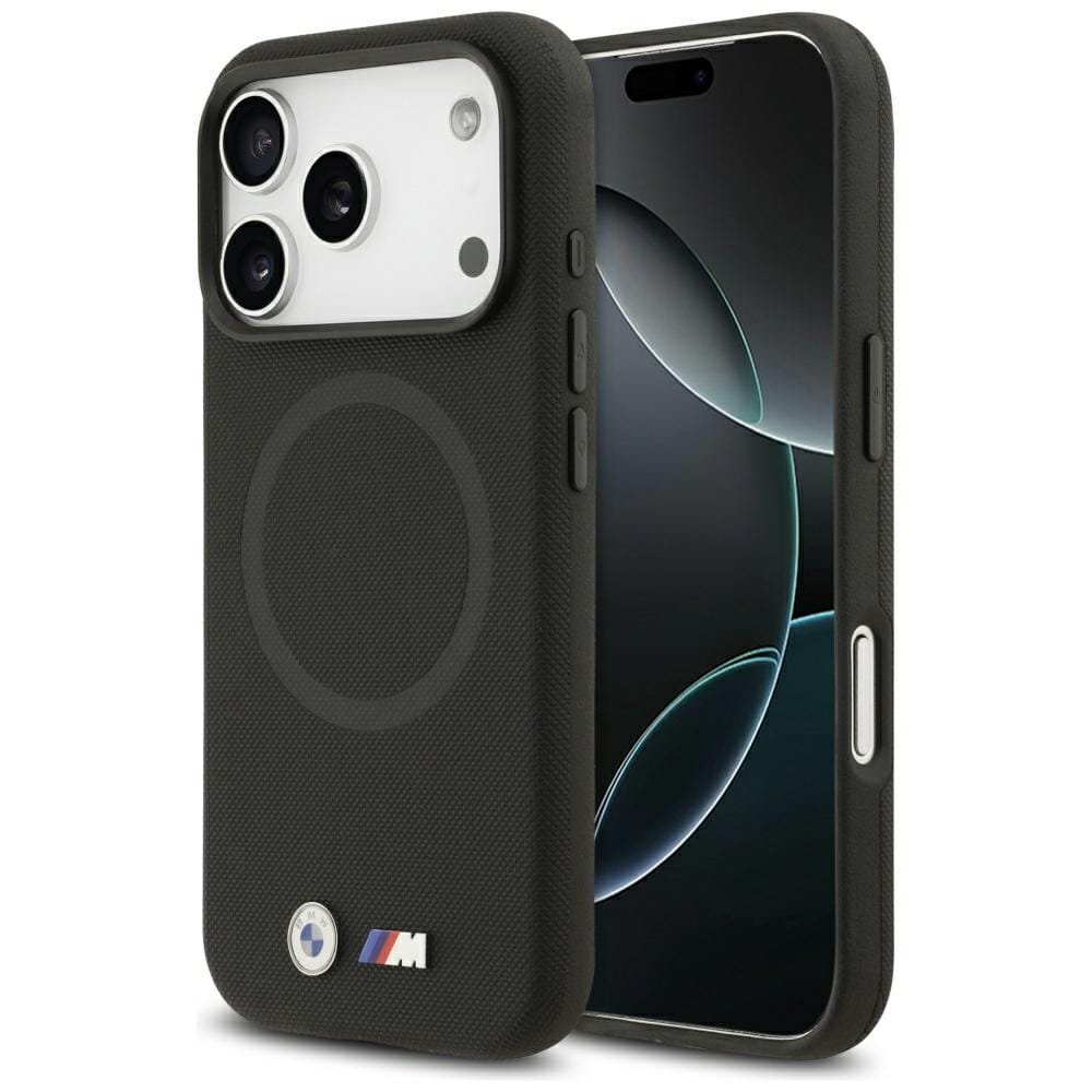 Etui BMW M FW Metal Logo MagSafe do iPhone 17 Pro Max czarny