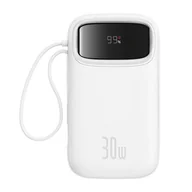 Powerbanki - Powerbank Baseus QPow 2 20000mAh 30W 2xUSB-C (biały) - miniaturka - grafika 1