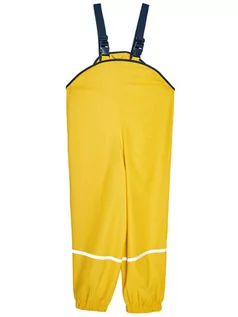 Spodnie i spodenki dla chłopców - Playshoes Spodnie materiałowe 405424 D Żółty Regular Fit - grafika 1