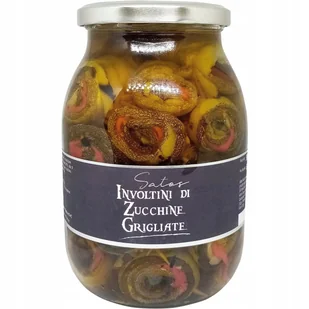 Glilowana cukinia Involtini di Zucchine Griglate 980g - Satos roladki - Pasztet i przetwory mięsne - miniaturka - grafika 1