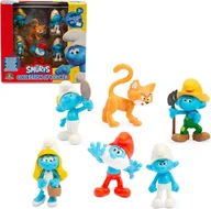 Figurki dla dzieci - Figurki z bajki Smerfy oryginalne licencyjne 6 figurek z Klakierem idealne dla dzieci 3+ - miniaturka - grafika 1