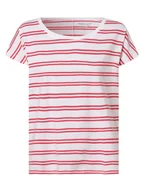 Koszulki i topy damskie - Marie Lund - T-shirt damski, wyrazisty róż|biały|wielokolorowy - miniaturka - grafika 1