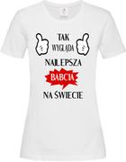 Dzień Babci i Dzień Dziadka - Koszulka z nadrukiem Dla Babci " Tak wygląda najlepsza Babcia " - miniaturka - grafika 1