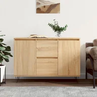 Komody - vidaXL Szafka, dąb sonoma, 104x35x70 cm, materiał drewnopochodny - miniaturka - grafika 1