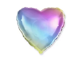 Flexmetal Balloons Balon foliowy serce ombre pastelowy - 46 cm - 1 szt. 201500GP - Balony i akcesoria - miniaturka - grafika 1