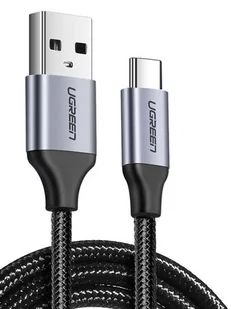 Kabel USB do USB-C QC3.0 UGREEN 1m z aluminiową wtyczką (czarny) - Kable - miniaturka - grafika 1