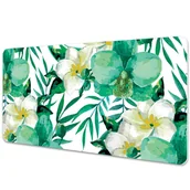 Podkładki na biurko - Mata ochronna na biurko Pastelowe kwiaty 90x45 cm - miniaturka - grafika 1