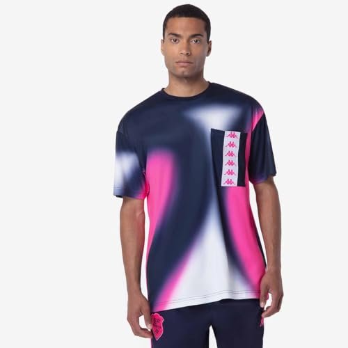 Kappa Koszulka męska Fapy Fapy Stadium French Stadium Oficjalna koszulka Rugby niebiesko-różowa