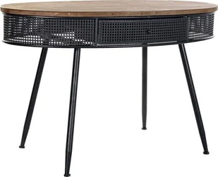 DKD Home Decor Konsola DKD Home Decor Jodła Czarny Metal Brązowy 120 x 65 x 77 cm - Konsole i sekretarzyki - miniaturka - grafika 1
