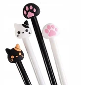 Cienkopisy - Cienkopisy KOTKI ŁAPY długopisy kot kocie łapki dla dzieci do szkoły - miniaturka - grafika 1