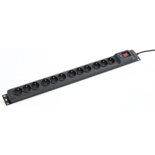 Armac Listwa Zasilająca MULTI 12M/16A RACK 19 (12 GNIAZD) 1.5m czarna M12/16/15/CZ - Listwy zasilające - miniaturka - grafika 1