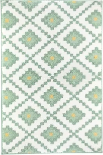 Kleine Wolke Alhambra Dywan kąpielowy zielony 60x100 cm - Dywaniki łazienkowe - miniaturka - grafika 1