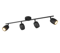 Lampy sufitowe - NANCY R86264032 regulowana lampa sufitowa czarny mat 4xGU10 - miniaturka - grafika 1