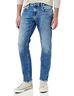 Spodnie męskie - Calvin Klein Jeans Spodnie męskie Slim, Dżinsowa średnia, 33W / 34L - miniaturka - grafika 1